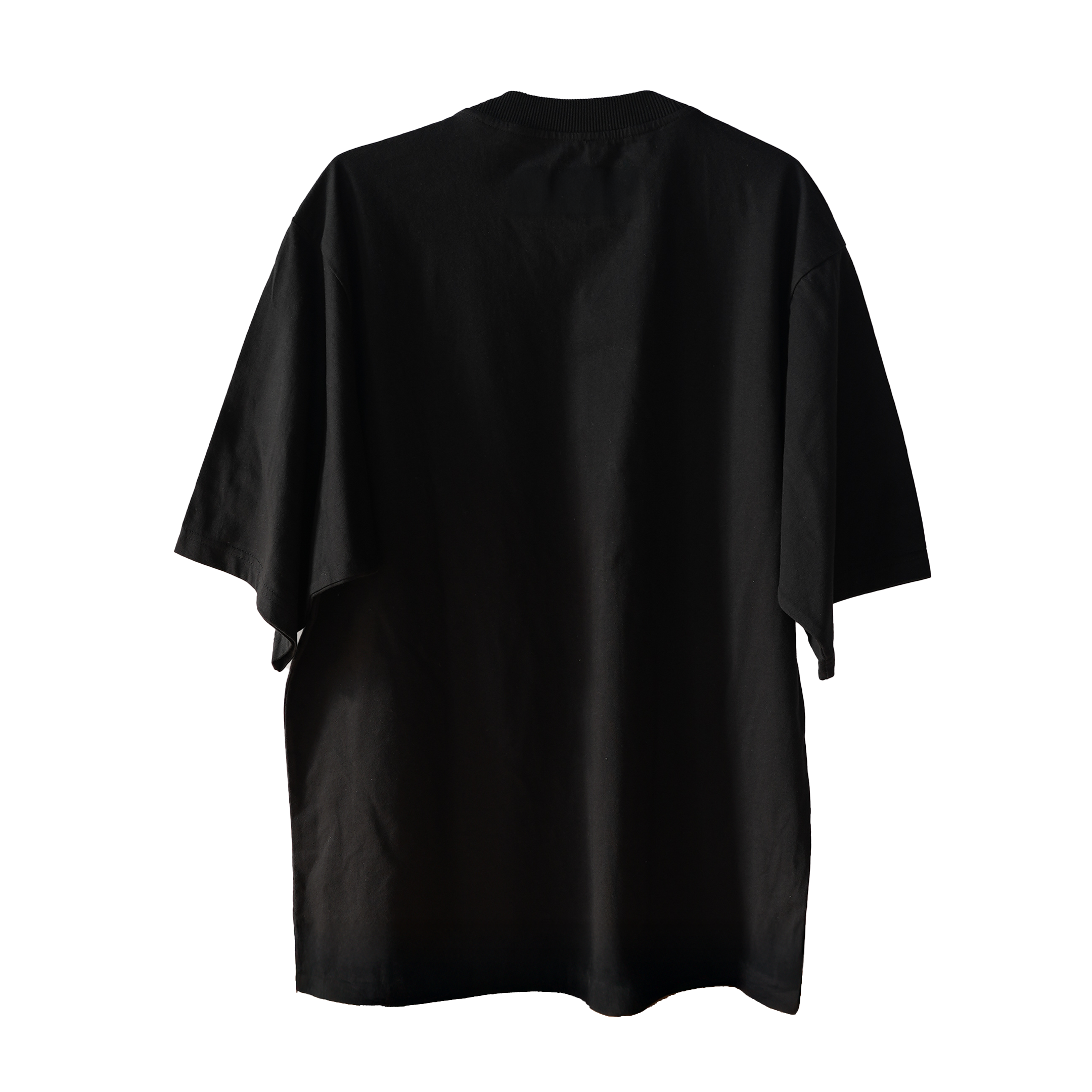 Oversized Mock-Neck Black Tee 2025